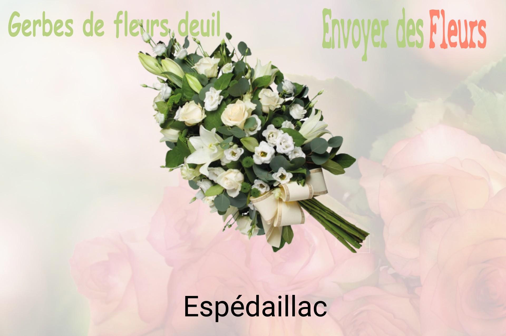 Gerbe de fleurs de deuil livrée à Espédaillac